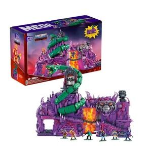 MEGA Masters of The Universe Building Toys Set, Snake Mountain with 3802 Pc BNIB